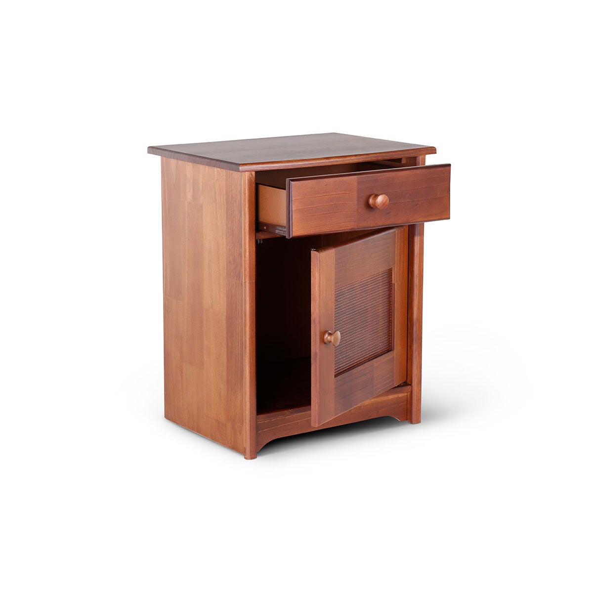 Velador Veneto Derecho Madera-Rattan