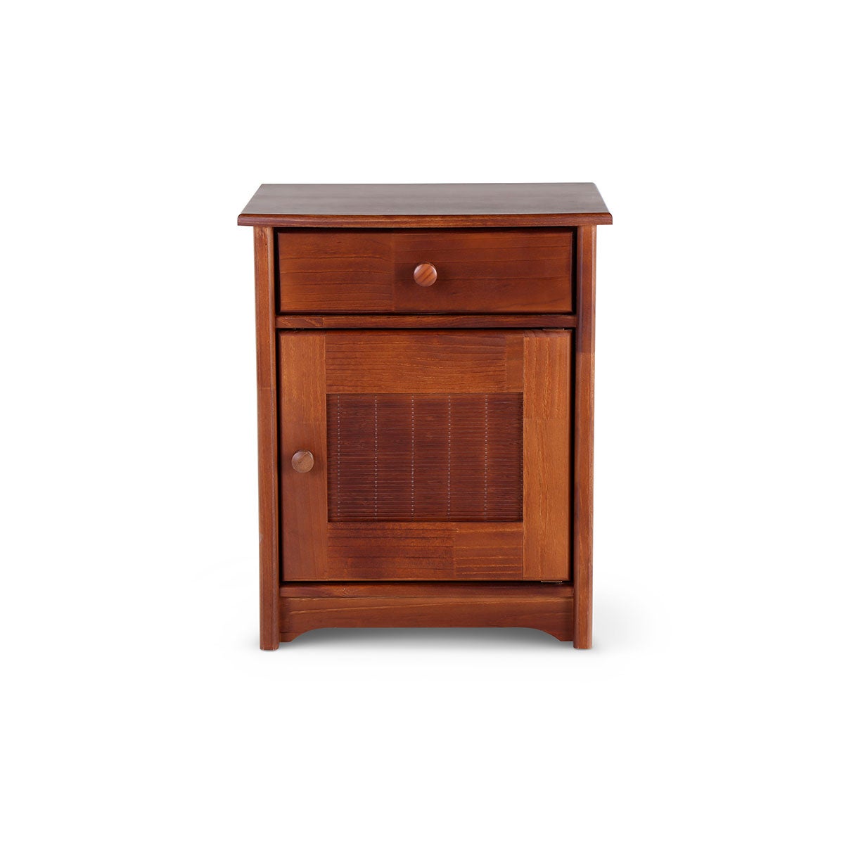 Velador Veneto Derecho Madera-Rattan
