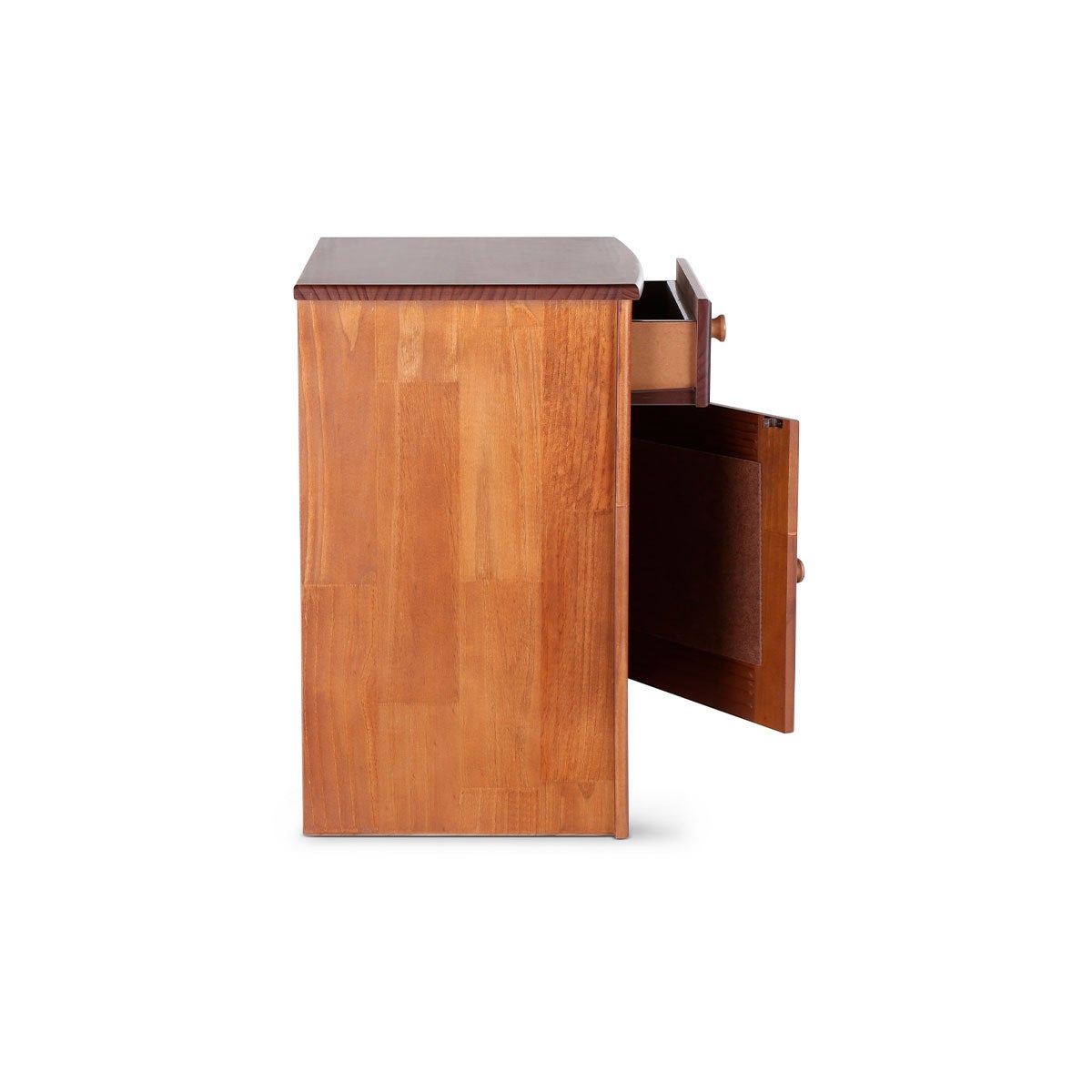 Velador Veneto Derecho Madera-Rattan