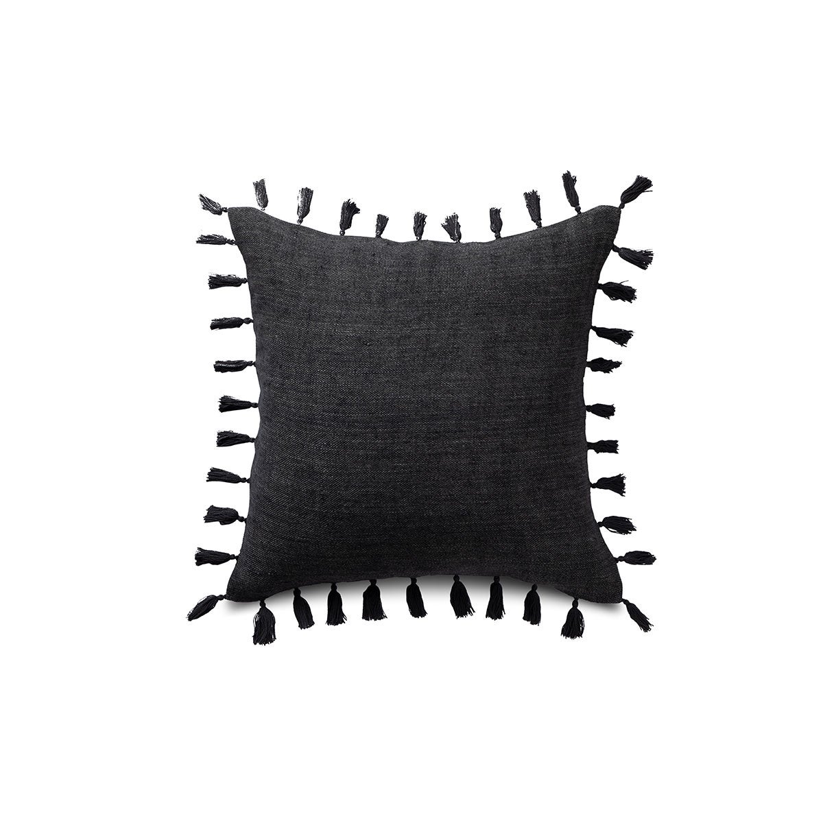 Funda de Cojín Lino Pompon 50 x 50 cm