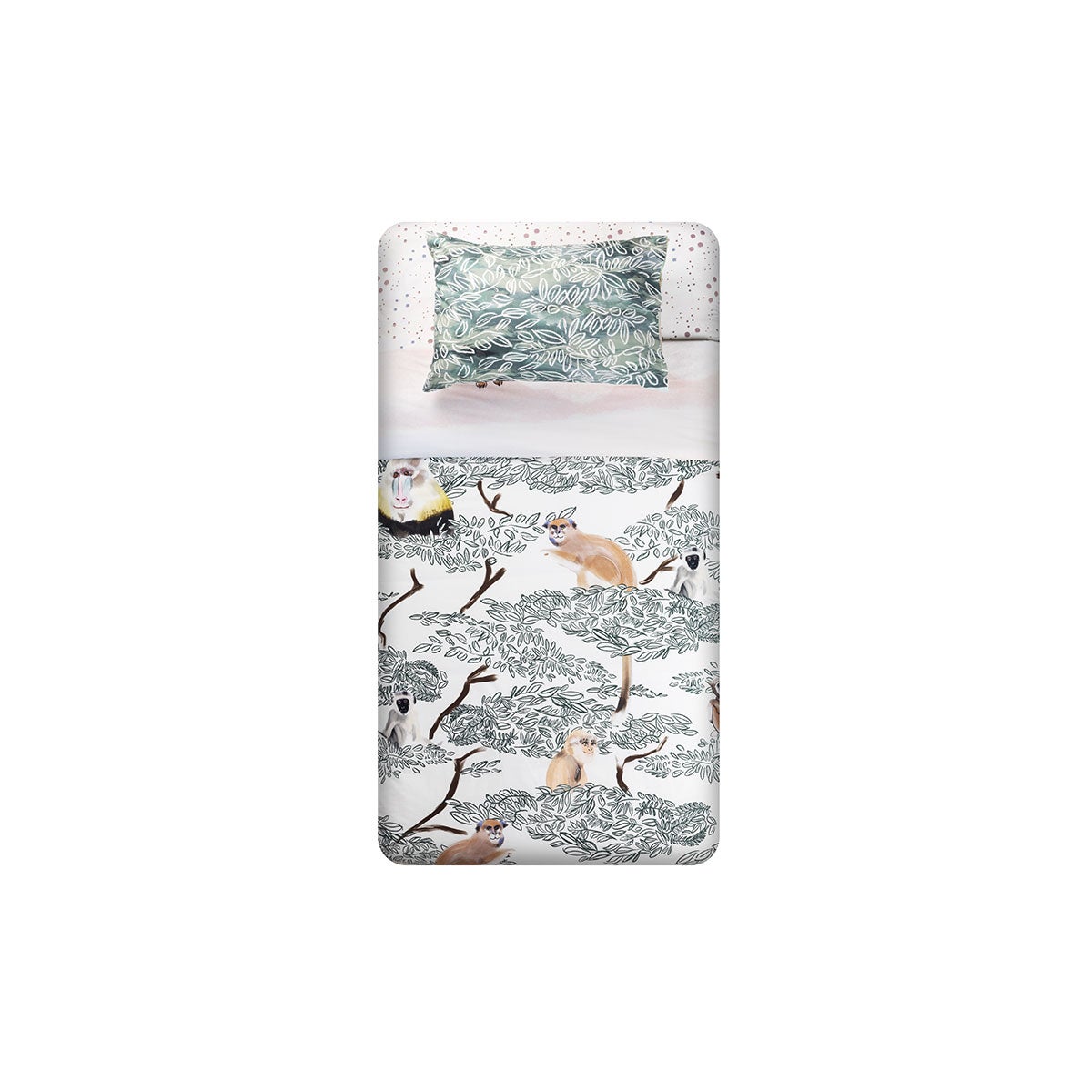 Funda Plumón Algodón Kids Reversible Safari