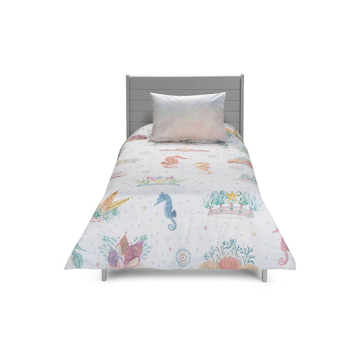 Funda Plumón Algodón Kids Reversible Sirenas