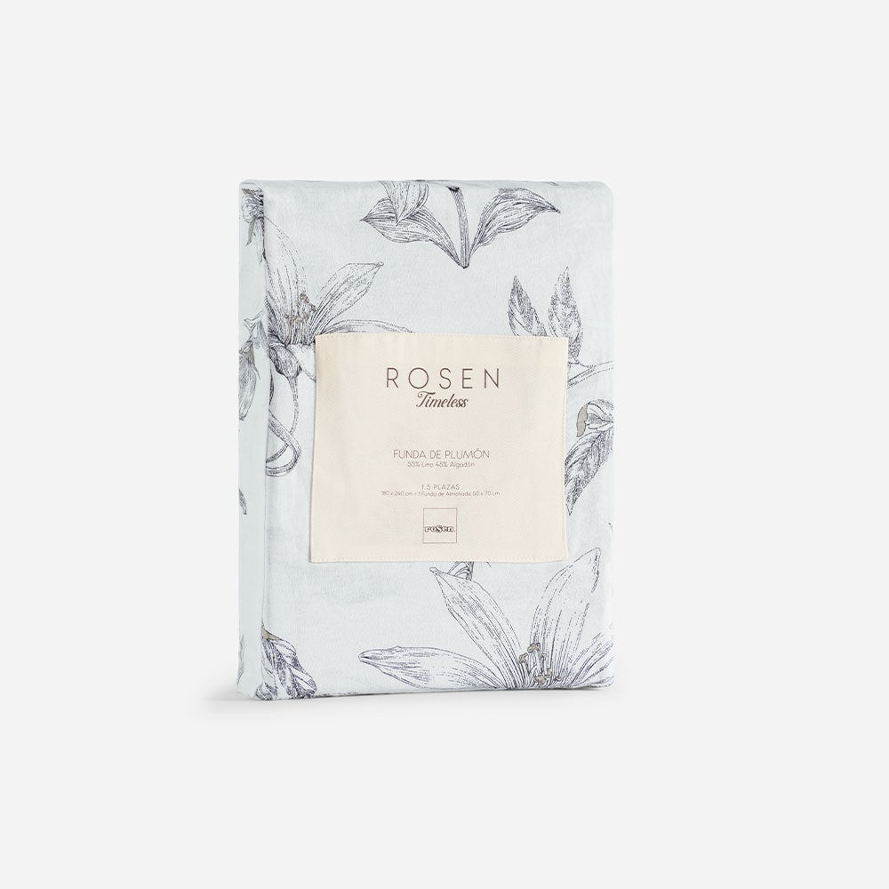 Funda Plumón Lino-Algodón Timeless Pastina