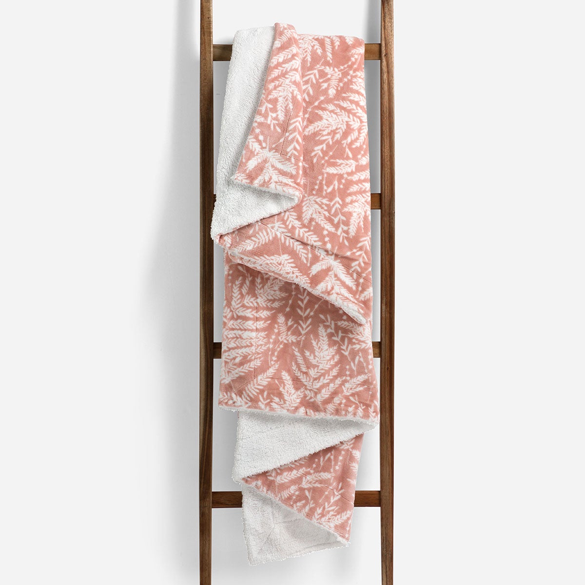 Manta Sherpa 130 x 170 cm Helechos