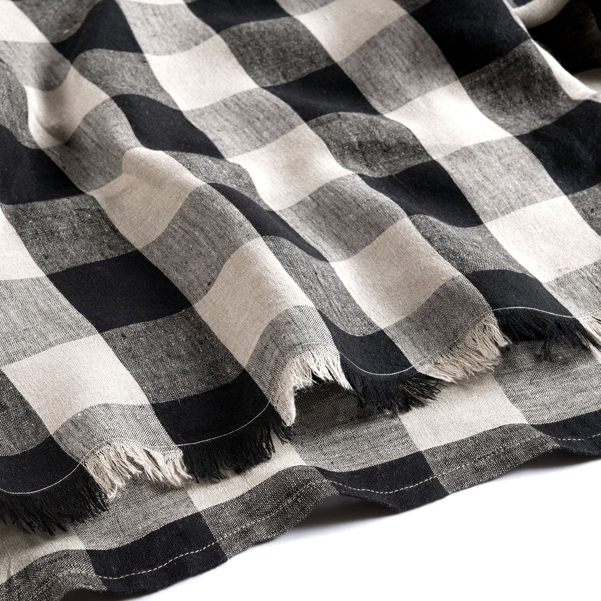 Manta Lino 130 x 170 cm Light Pitze