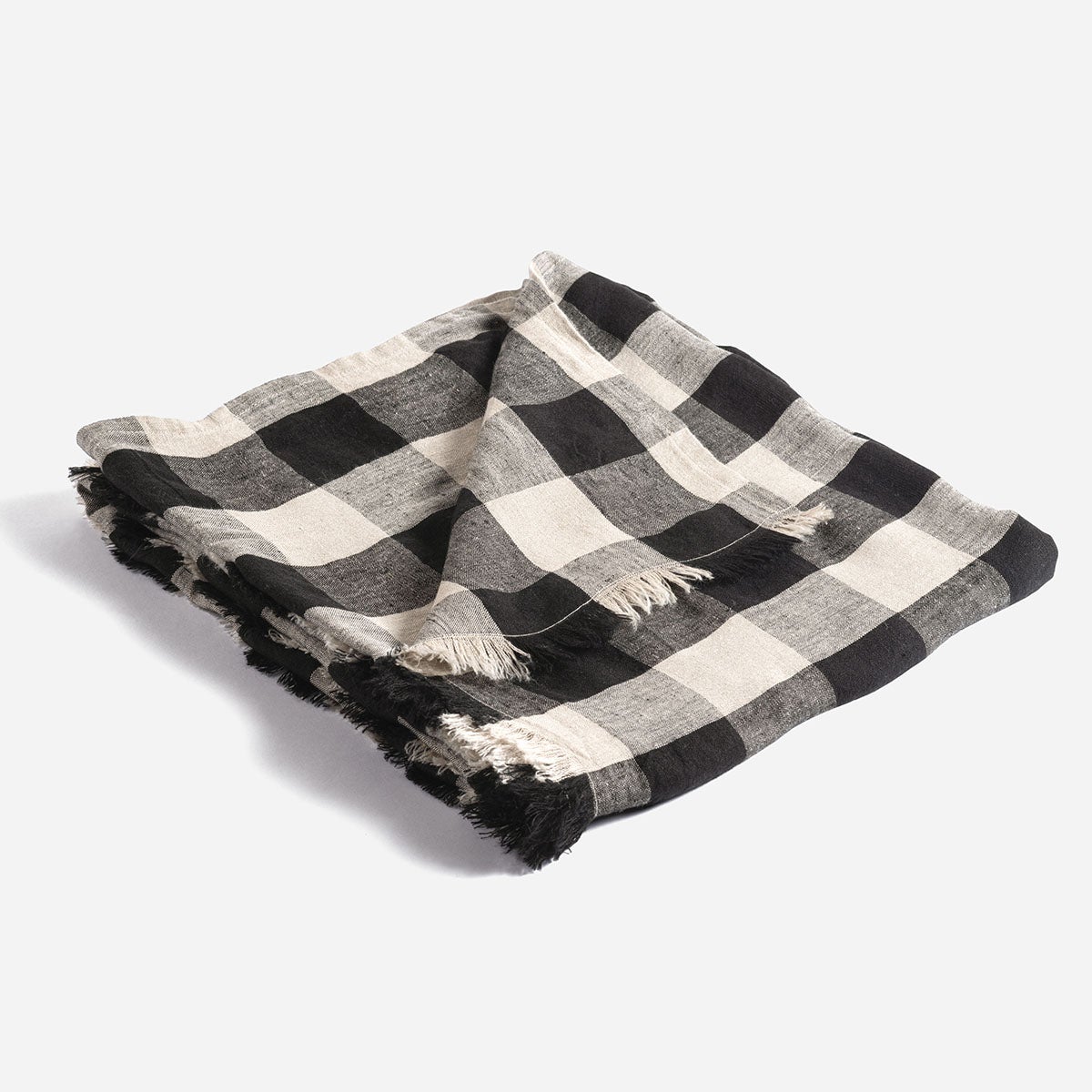 Manta Lino 130 x 170 cm Light Pitze