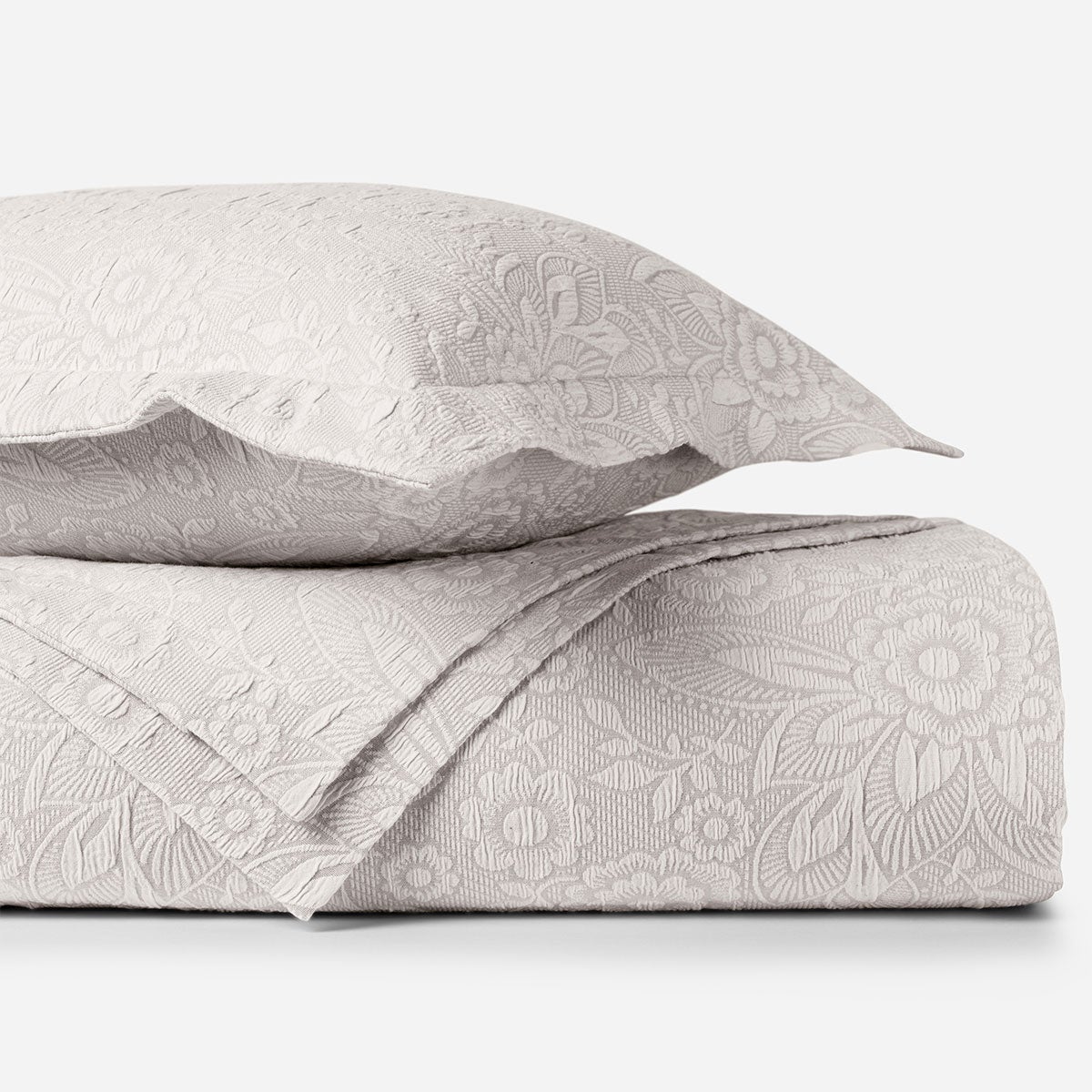 Colcha Algodón Timeless Floral Ecru