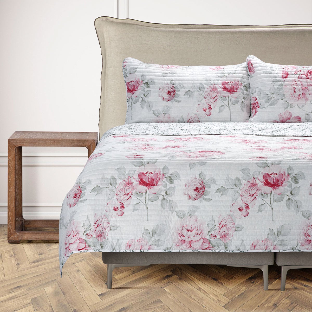 Cubrecama Lino-Algodón Timeless Print Georgian