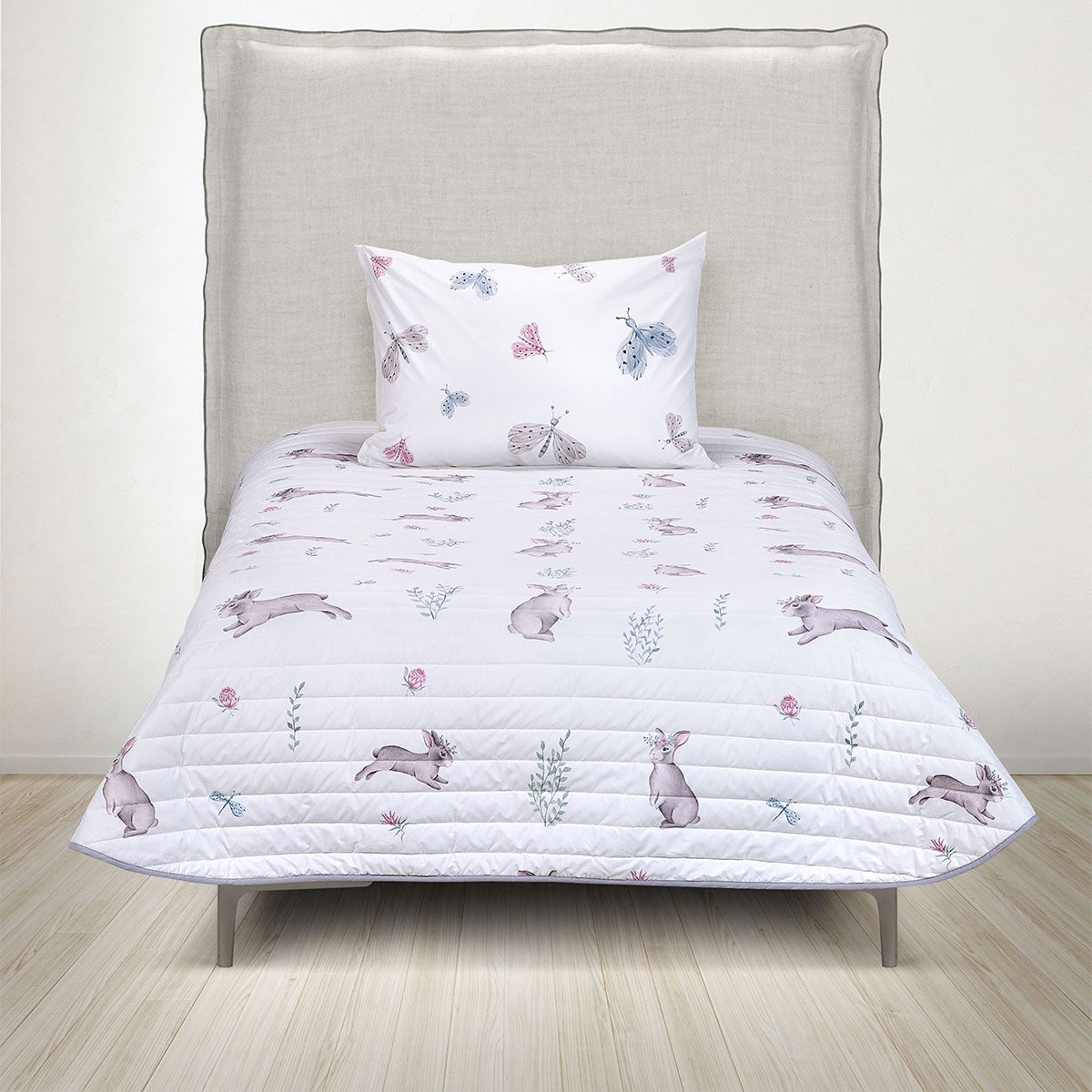 Cubrecama Algodón Kids Reversible Botánico