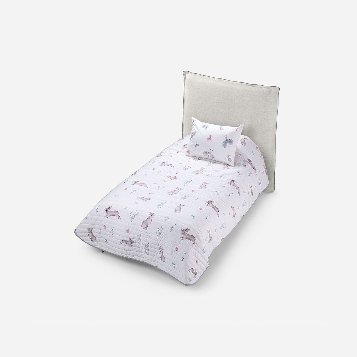 Cubrecama Algodón Kids Reversible Botánico