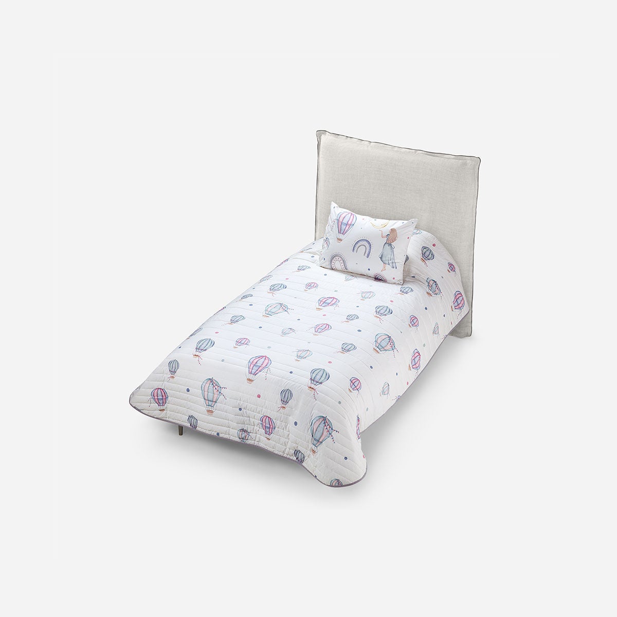 Cubrecama Algodón Kids Reversible Arcoíris