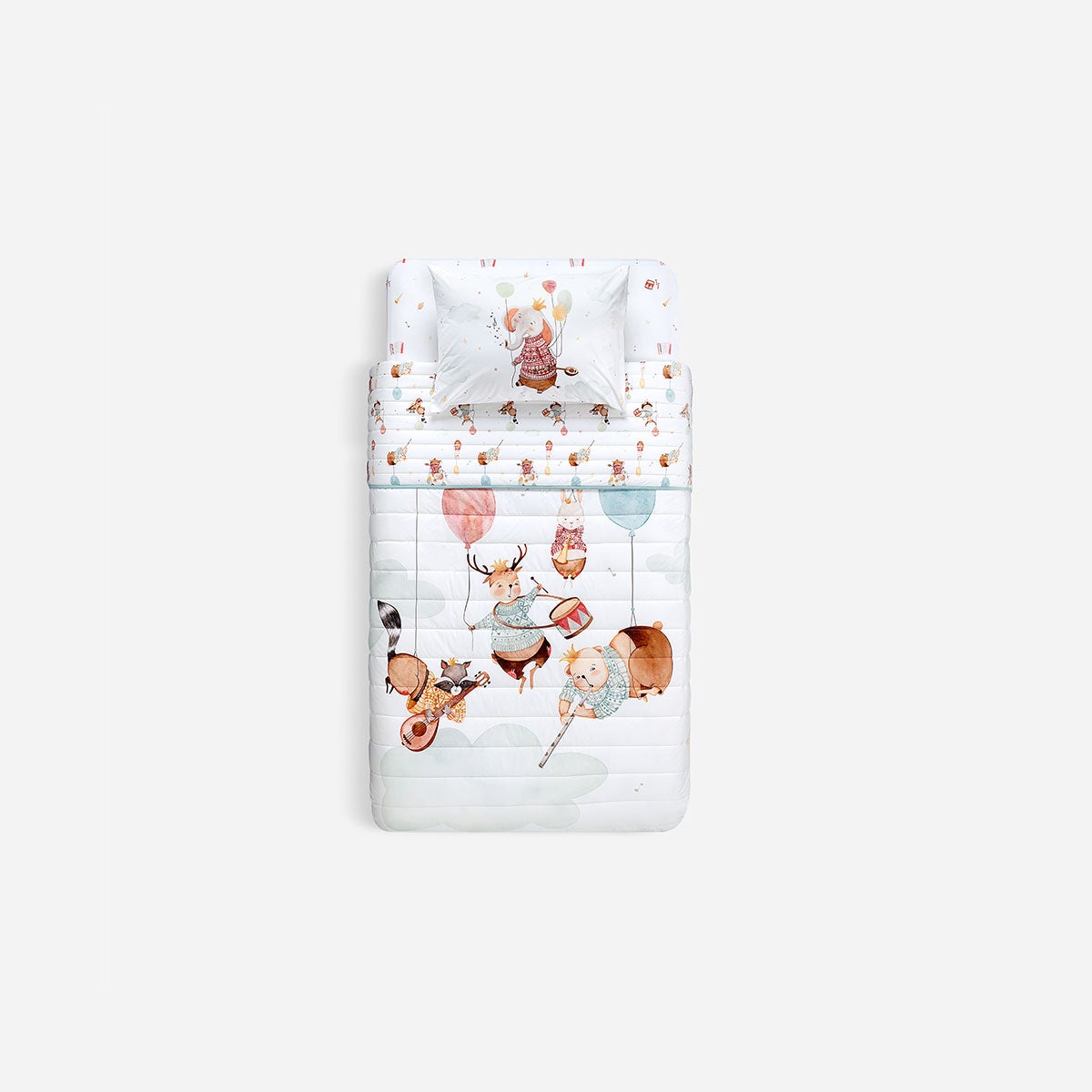 Cubrecama Algodón Kids Reversible Banda