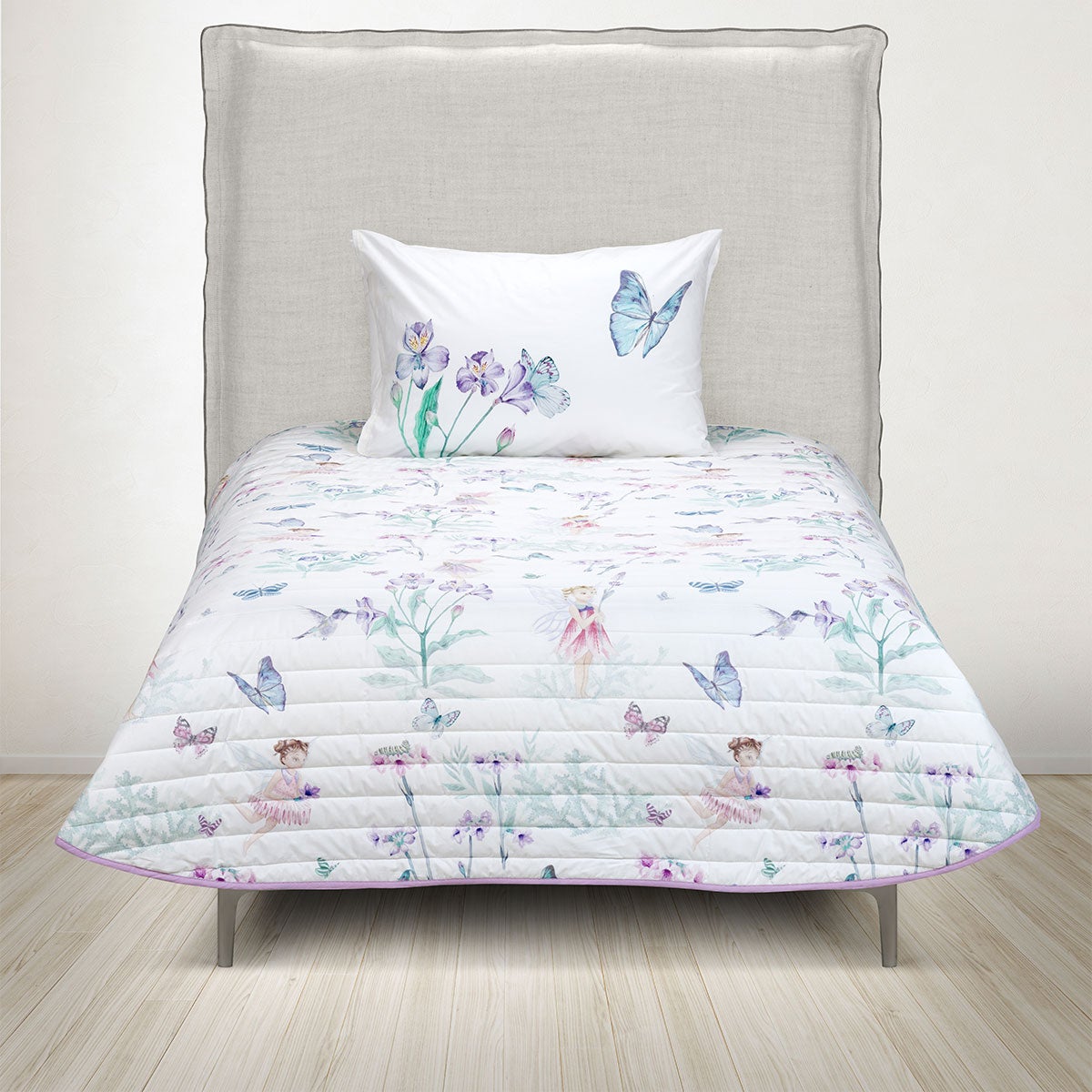 Cubrecama Algodón Kids Reversible Hadas