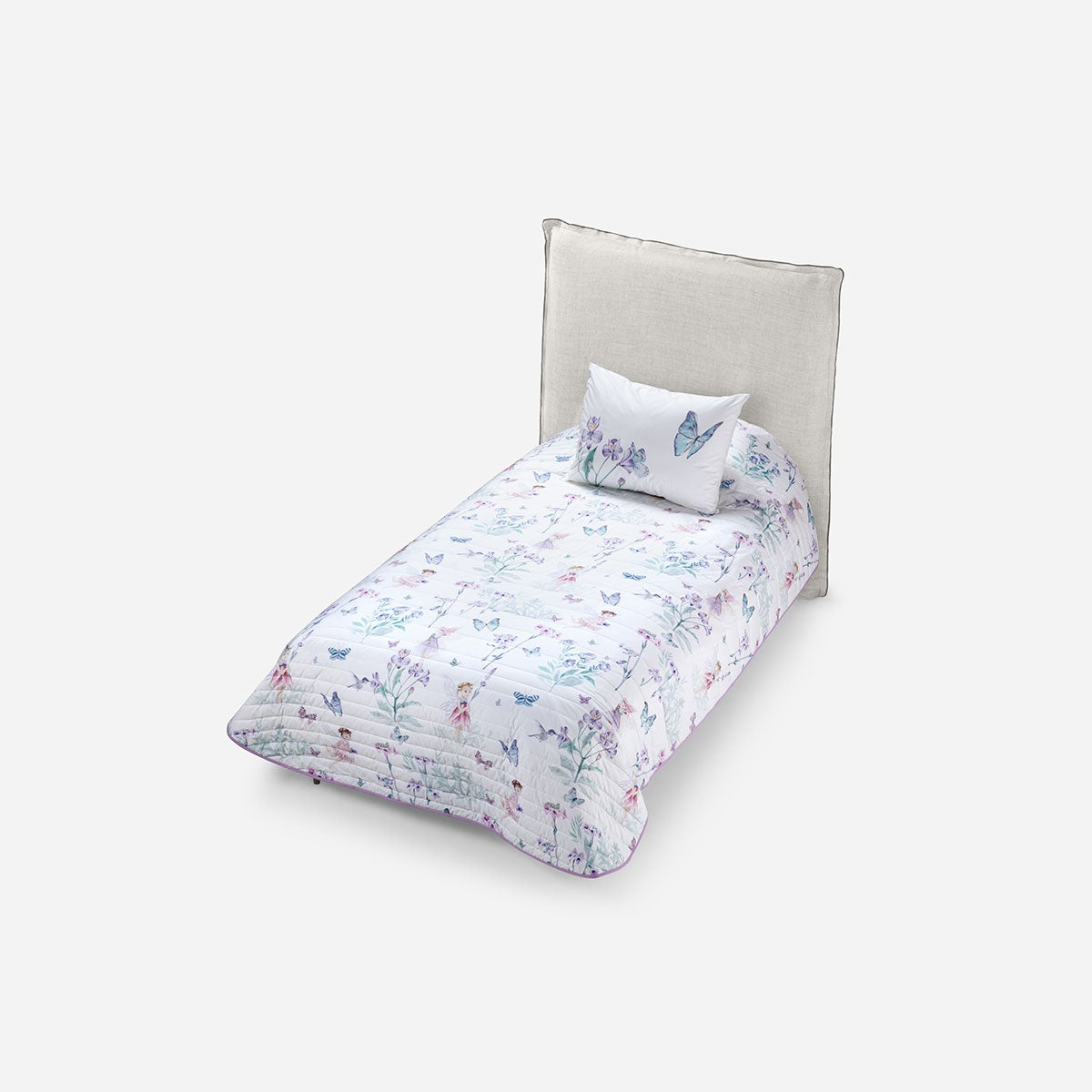 Cubrecama Algodón Kids Reversible Hadas