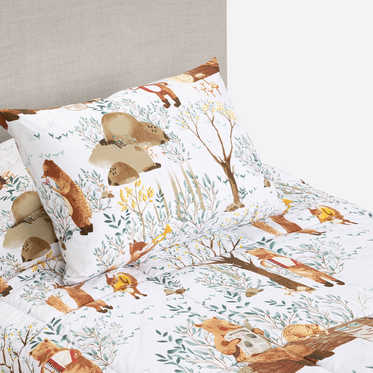 Plumón Microfibra Kids Woodland