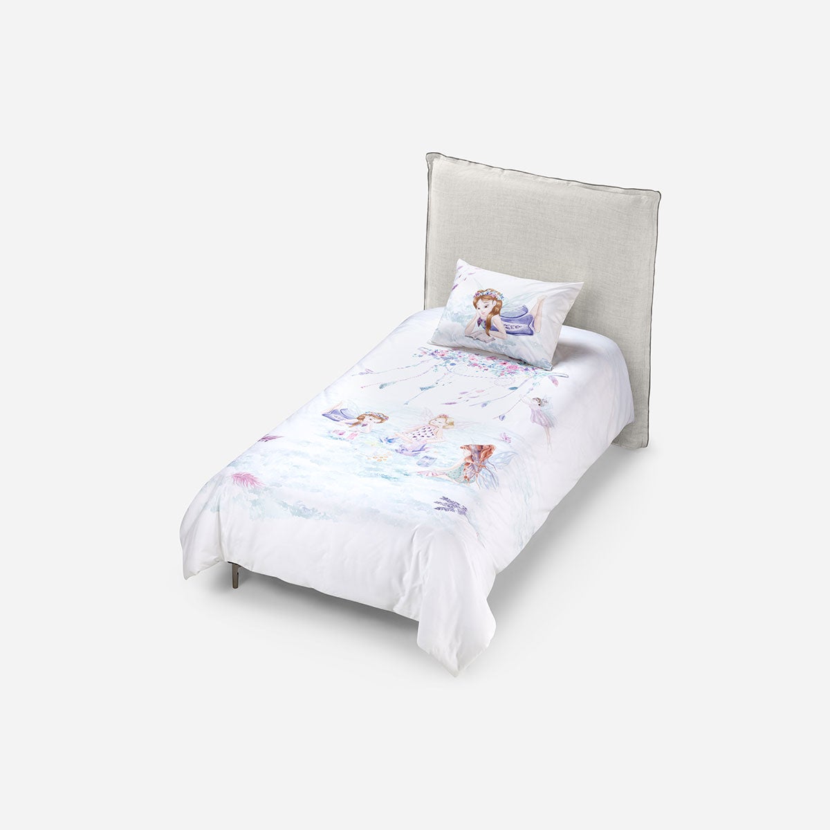 Funda Plumón Algodón Kids Reversible Hadas