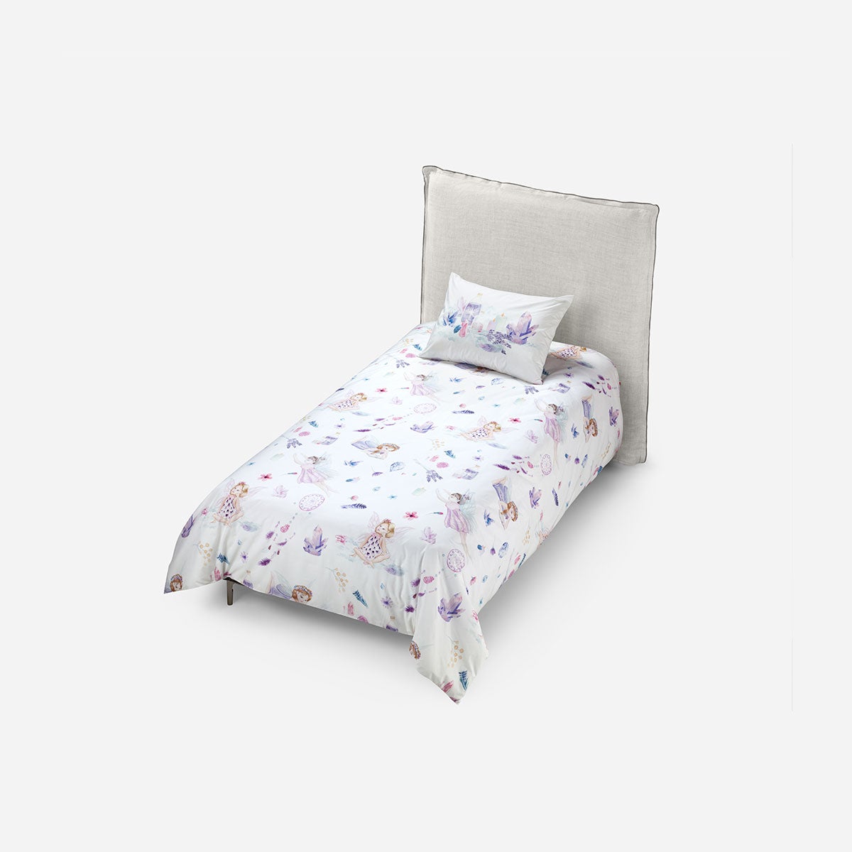 Funda Plumón Algodón Kids Reversible Hadas