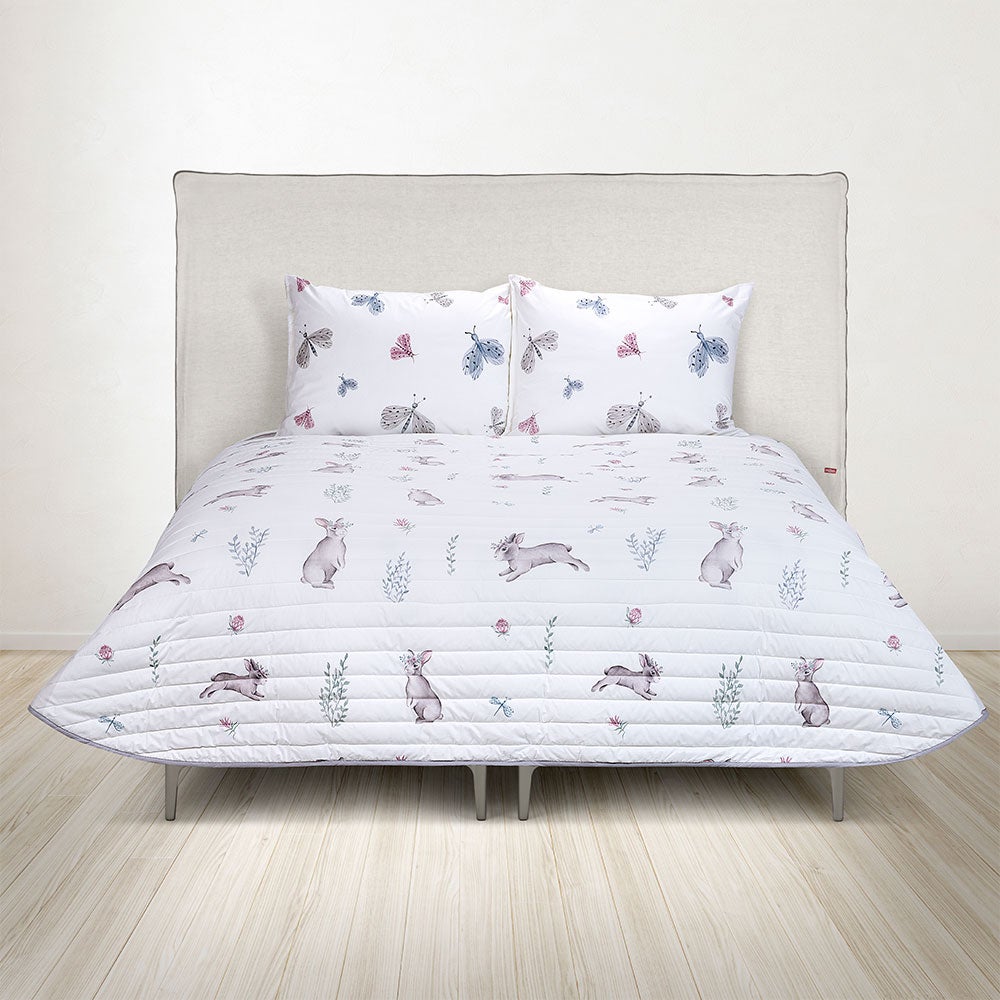 Cubrecama Algodón Kids Reversible Botánico