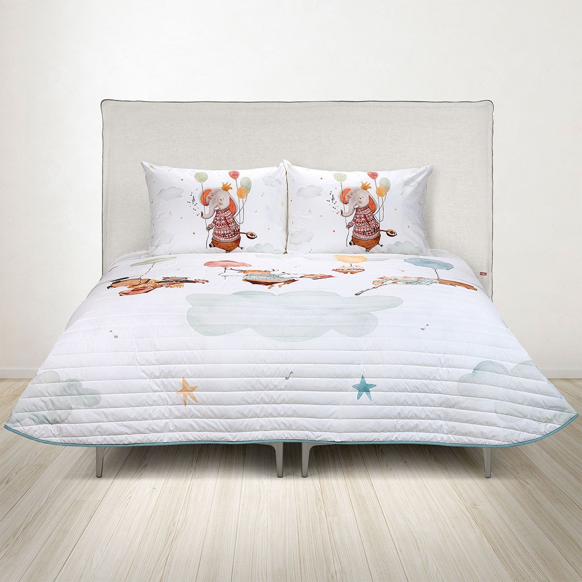 Cubrecama Algodón Kids Reversible Banda