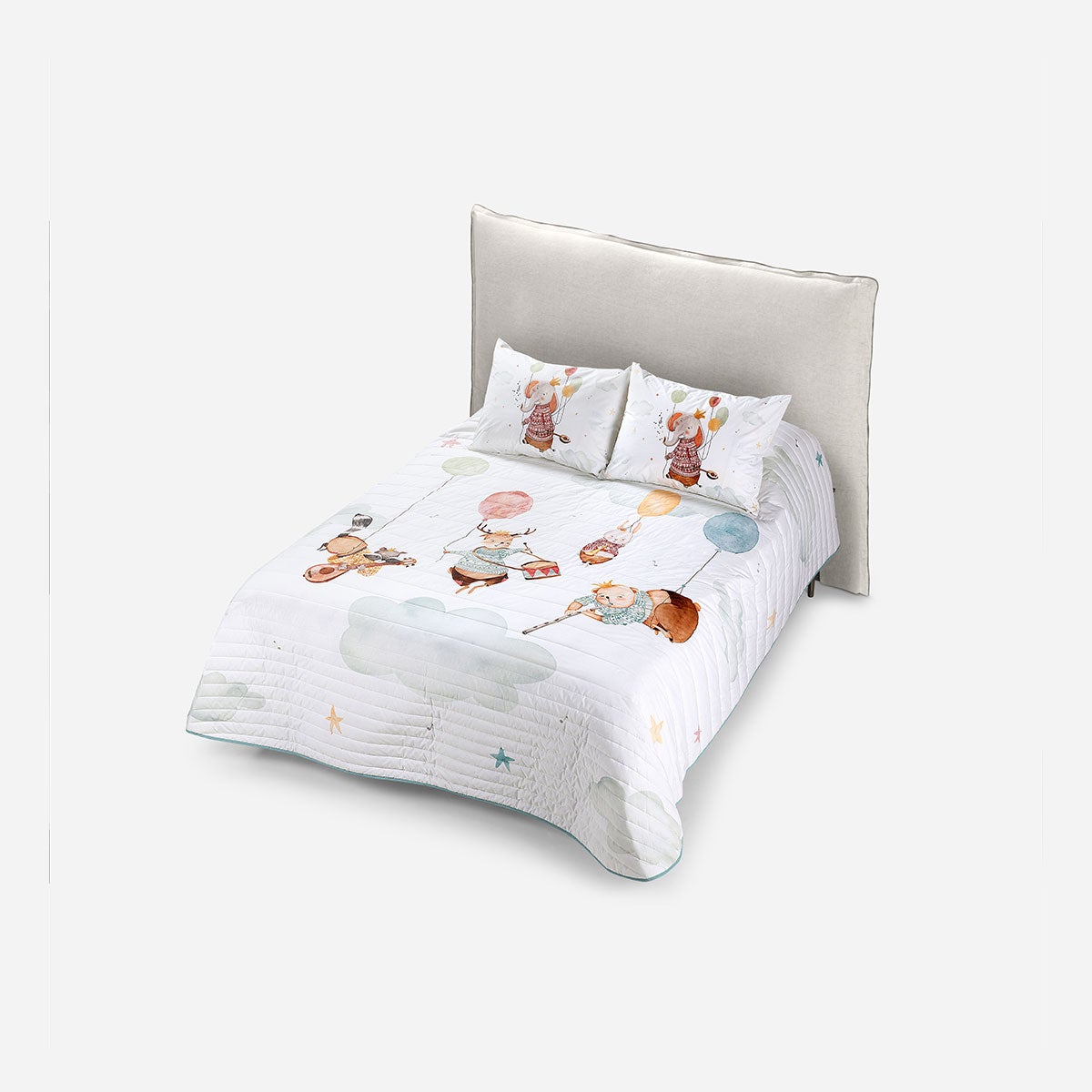Cubrecama Algodón Kids Reversible Banda