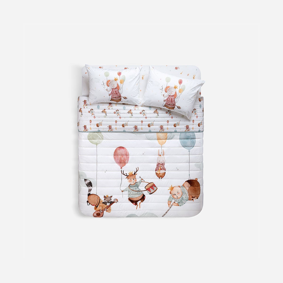 Cubrecama Algodón Kids Reversible Banda