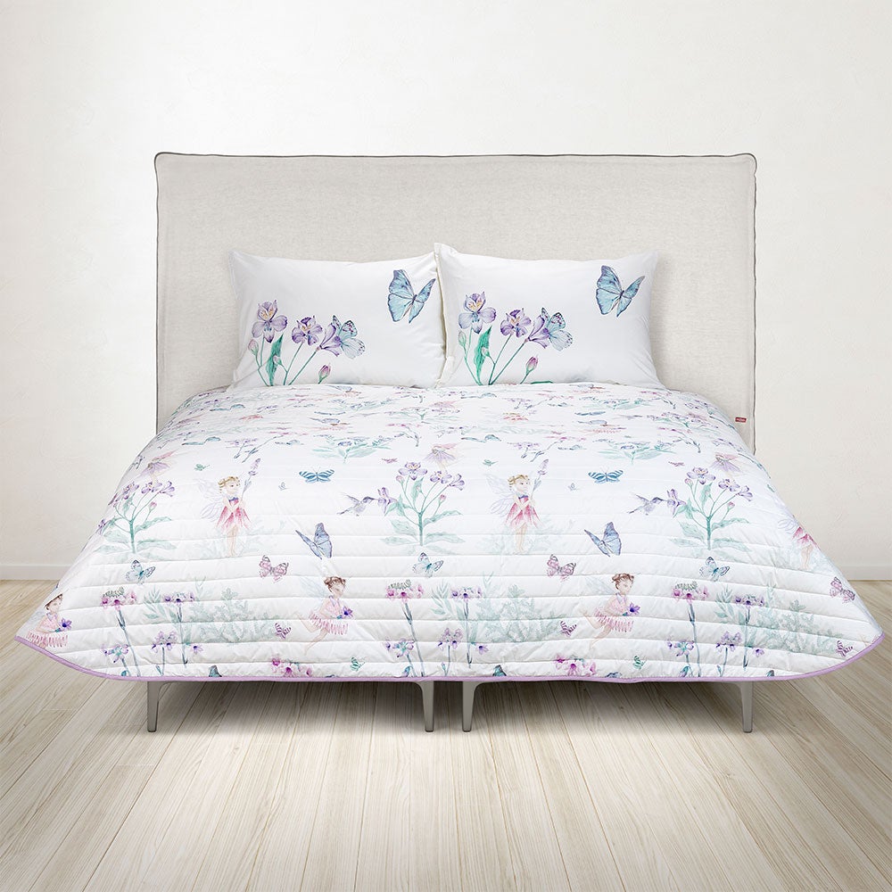 Cubrecama Algodón Kids Reversible Hadas