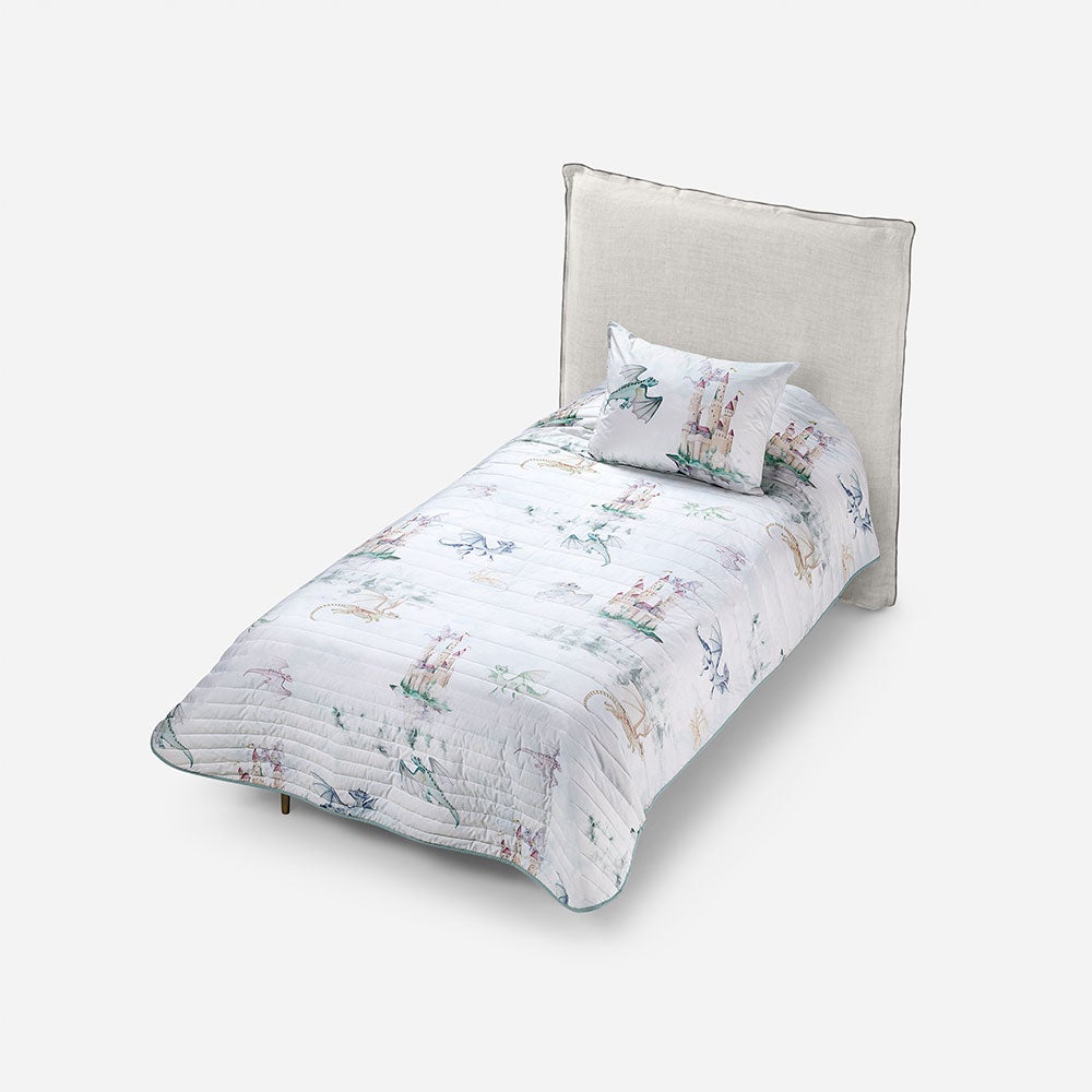 Cubrecama Algodón Kids Reversible Dragones