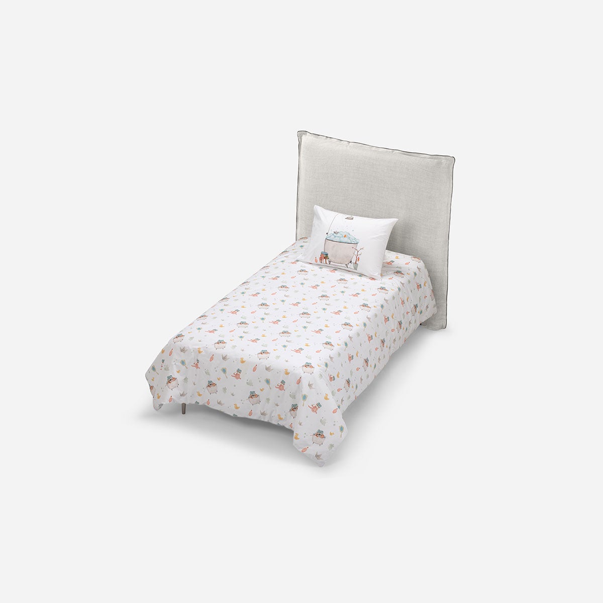 Funda Plumón Algodón Kids Oso Perezoso Baño