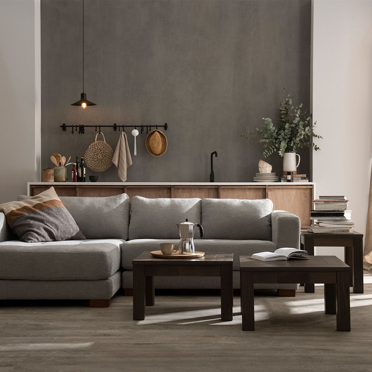Mesa Centro Sapelly 70 x 70 cm