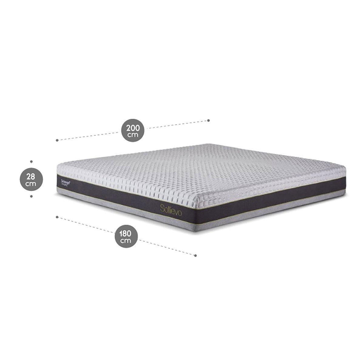 Colchón Technogel New Sollievo King 180 x 200 cm
