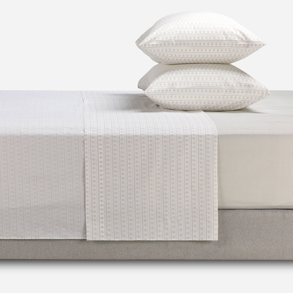 Sábana 180 Hilos Polycotton Miniprint Indi