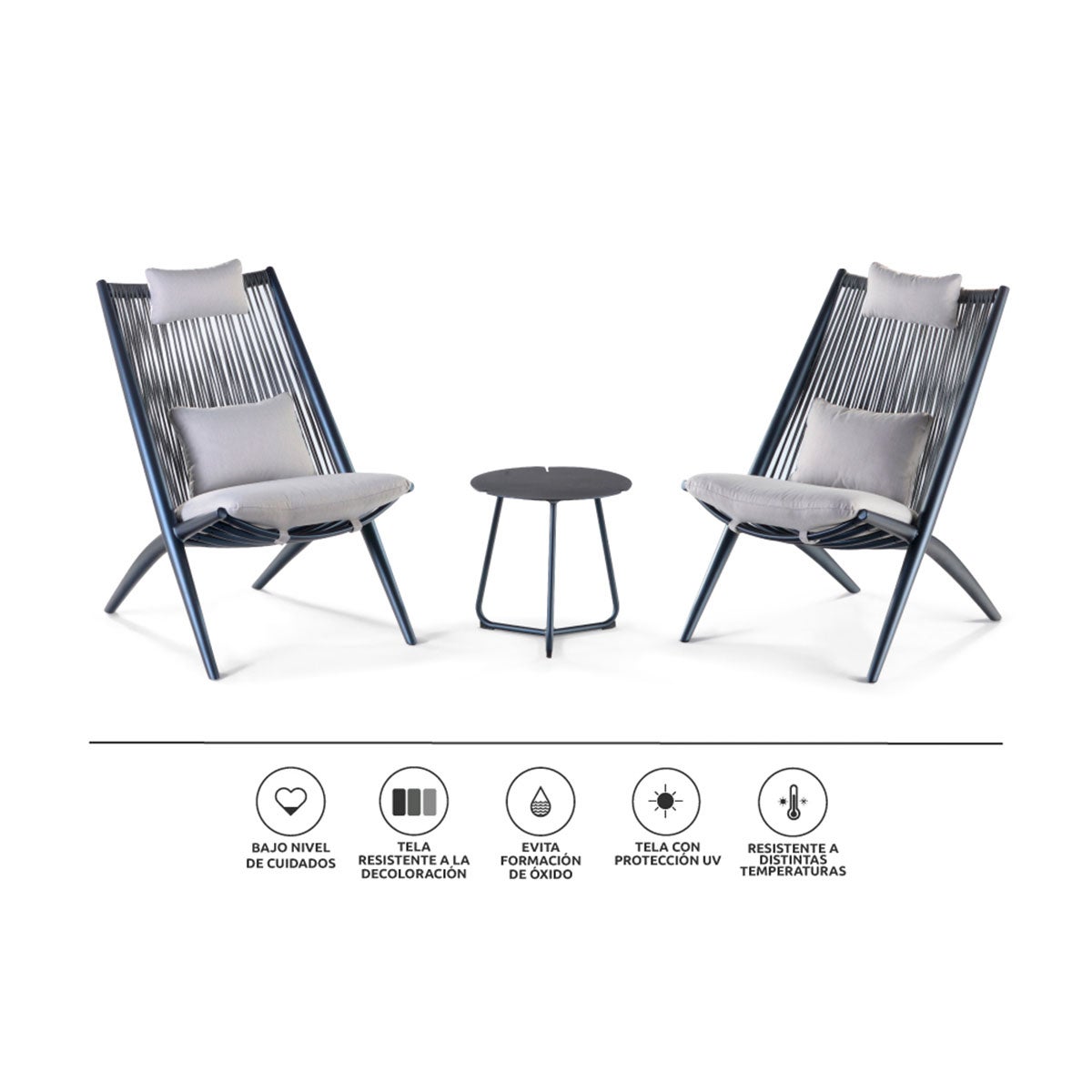 Set Balcón Lumbarda 3 Piezas
