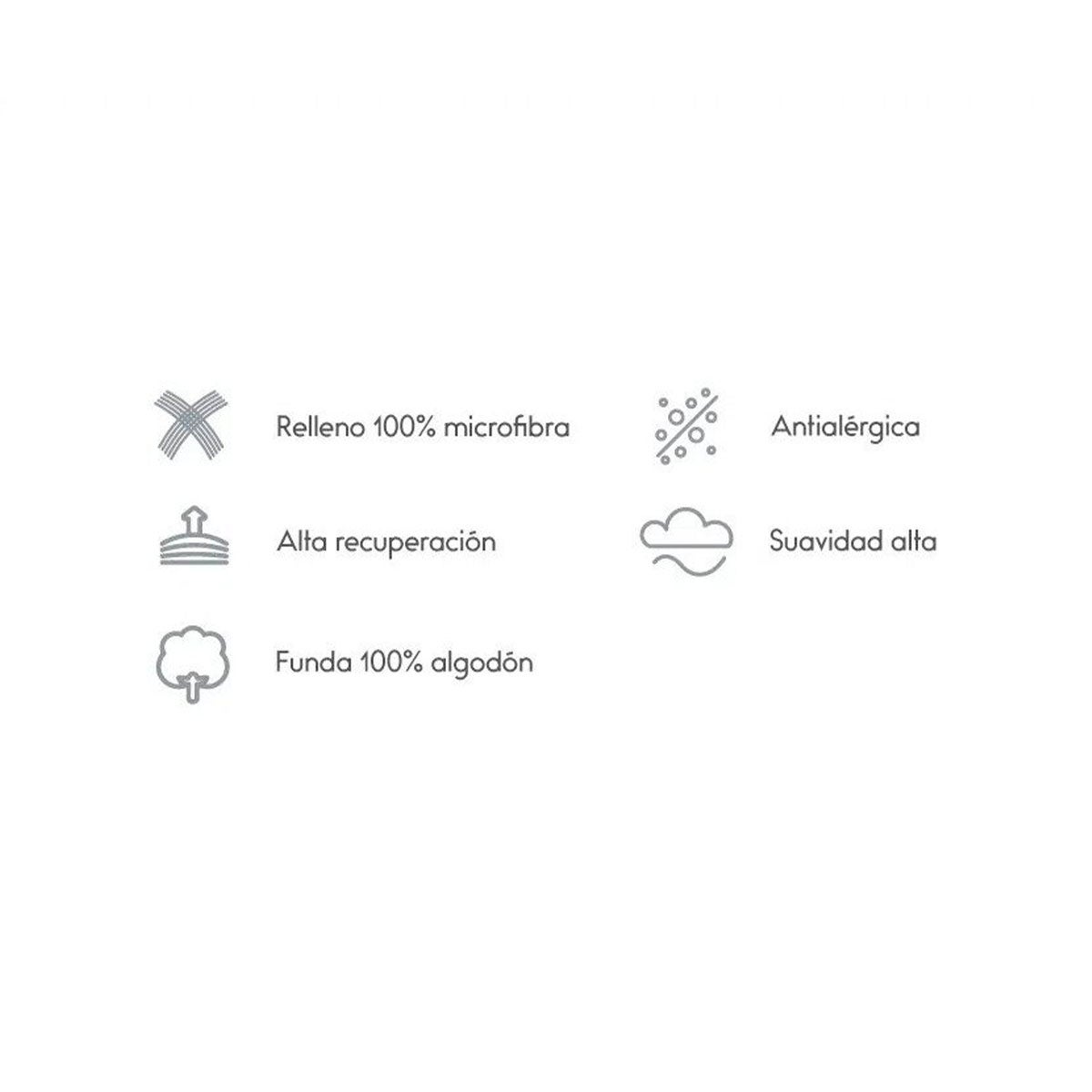 Set 2 Almohadas Microfibra Argenta New