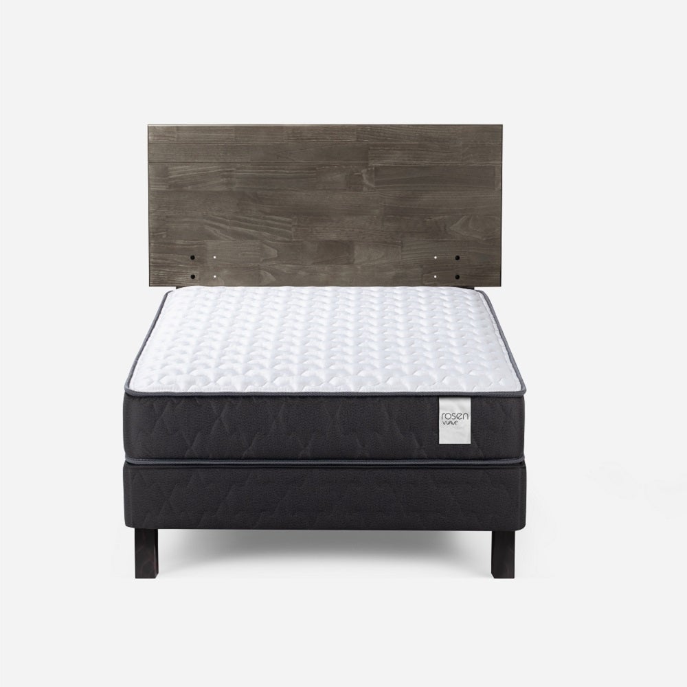 Cama Wave 1 Plaza + Respaldo Tabor Grafito