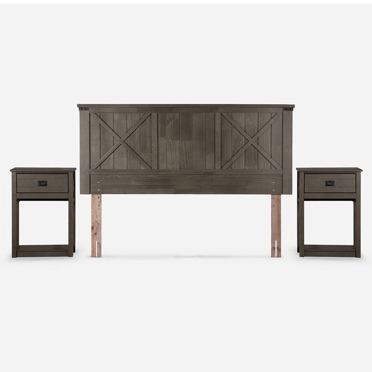Cama Nest 2 Plazas + Muebles Ray