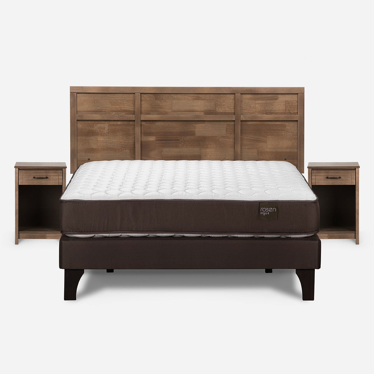 Cama Ergo T New 2 Plazas + Muebles Robin
