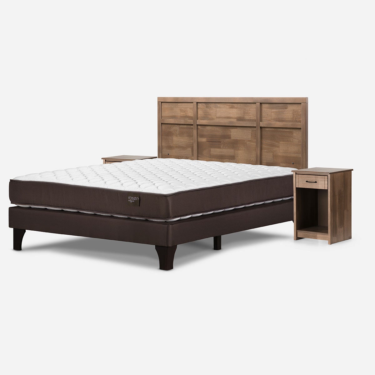 Cama Ergo T New 2 Plazas + Muebles Robin