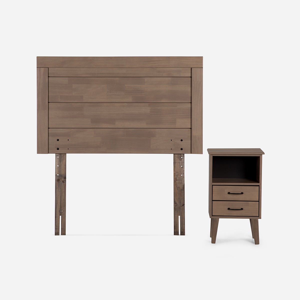 Cama Ergo T New 1 Plaza + Muebles Sicilia