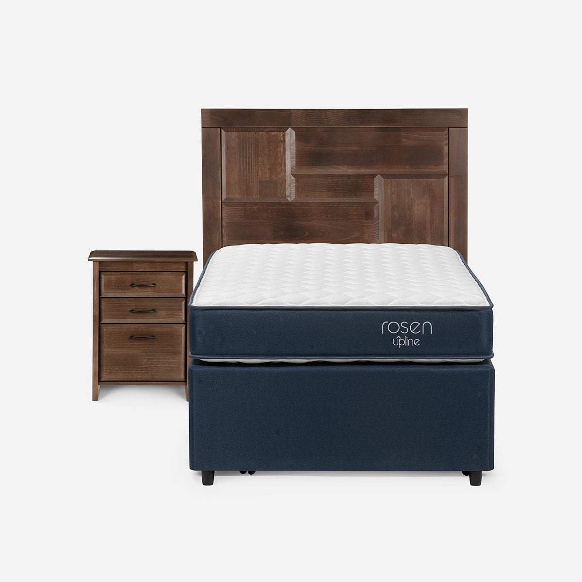 Diván Cama Upline 1,5 Plazas + Muebles Dolce