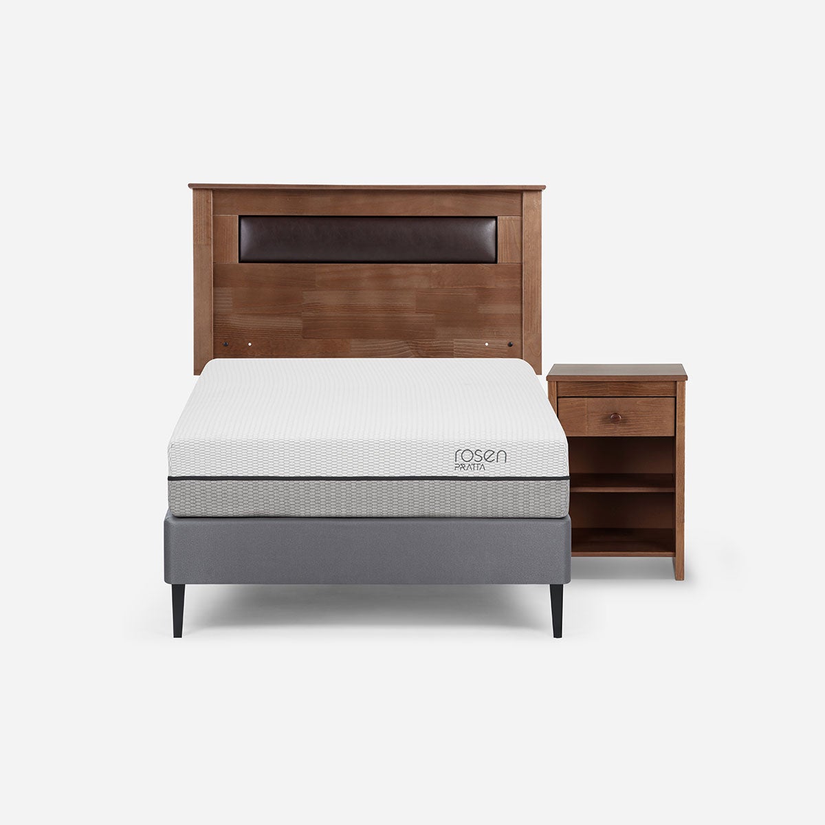 Cama Pratta 1 Plaza + Muebles Ferrara