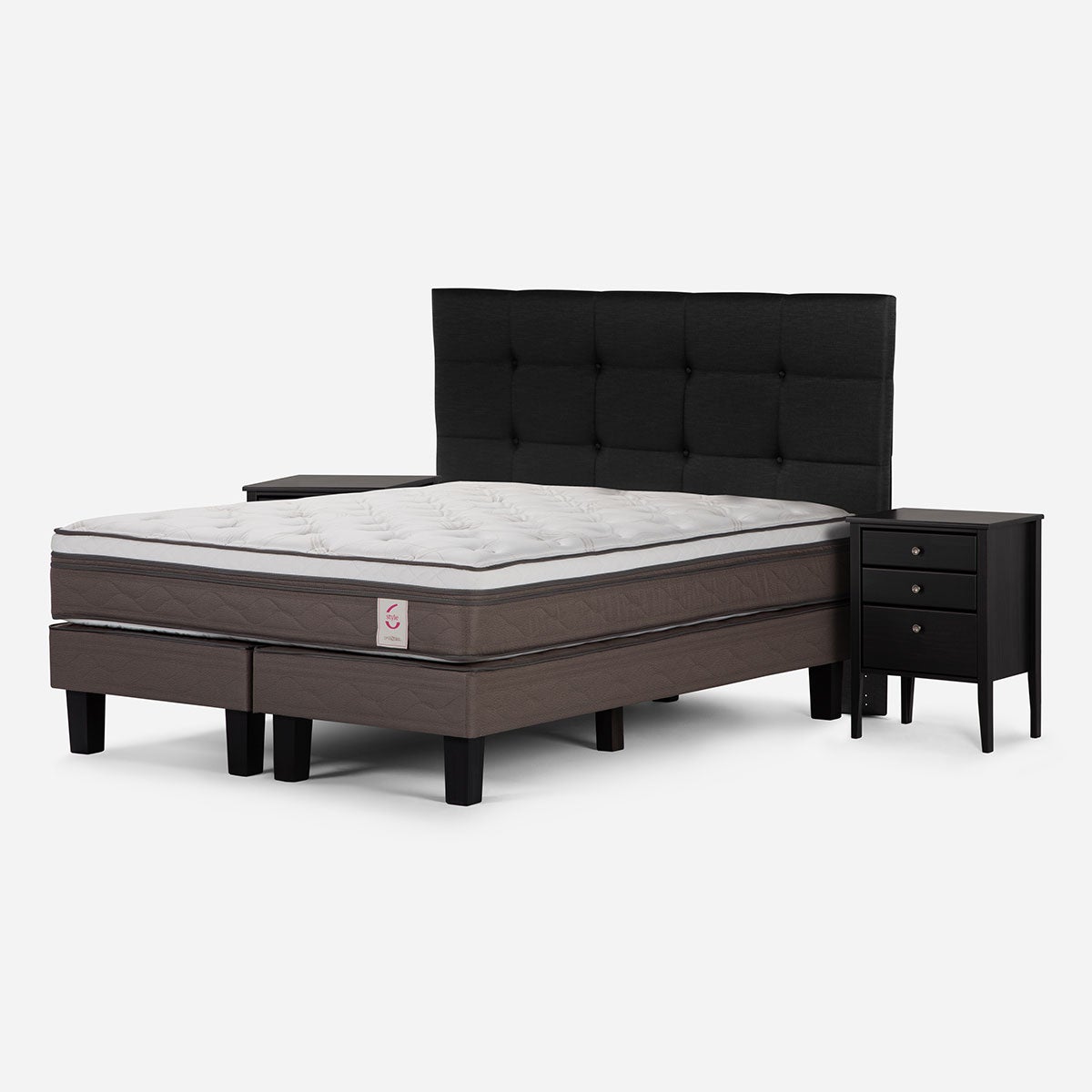 Cama New Style 6 King + Muebles Issey Grafito