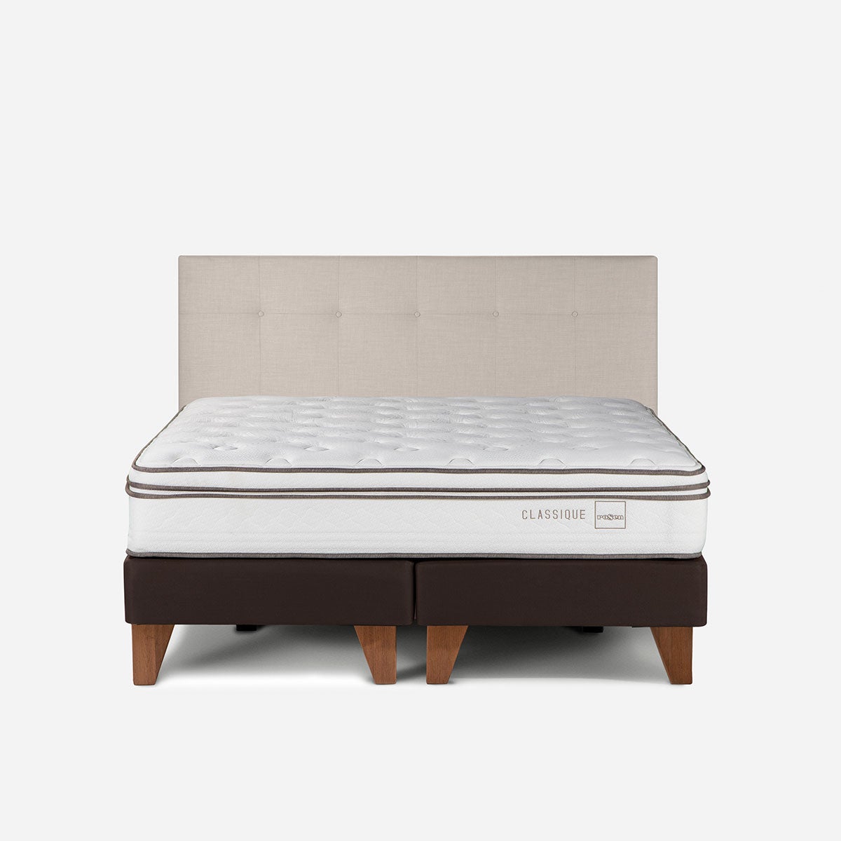 Cama Classique 2 Plazas 150 x 200 cm + Respaldo Bennet