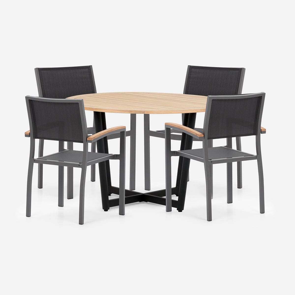 Juego Comedor de Terraza Spiaggia con 4 Sillas Ohope