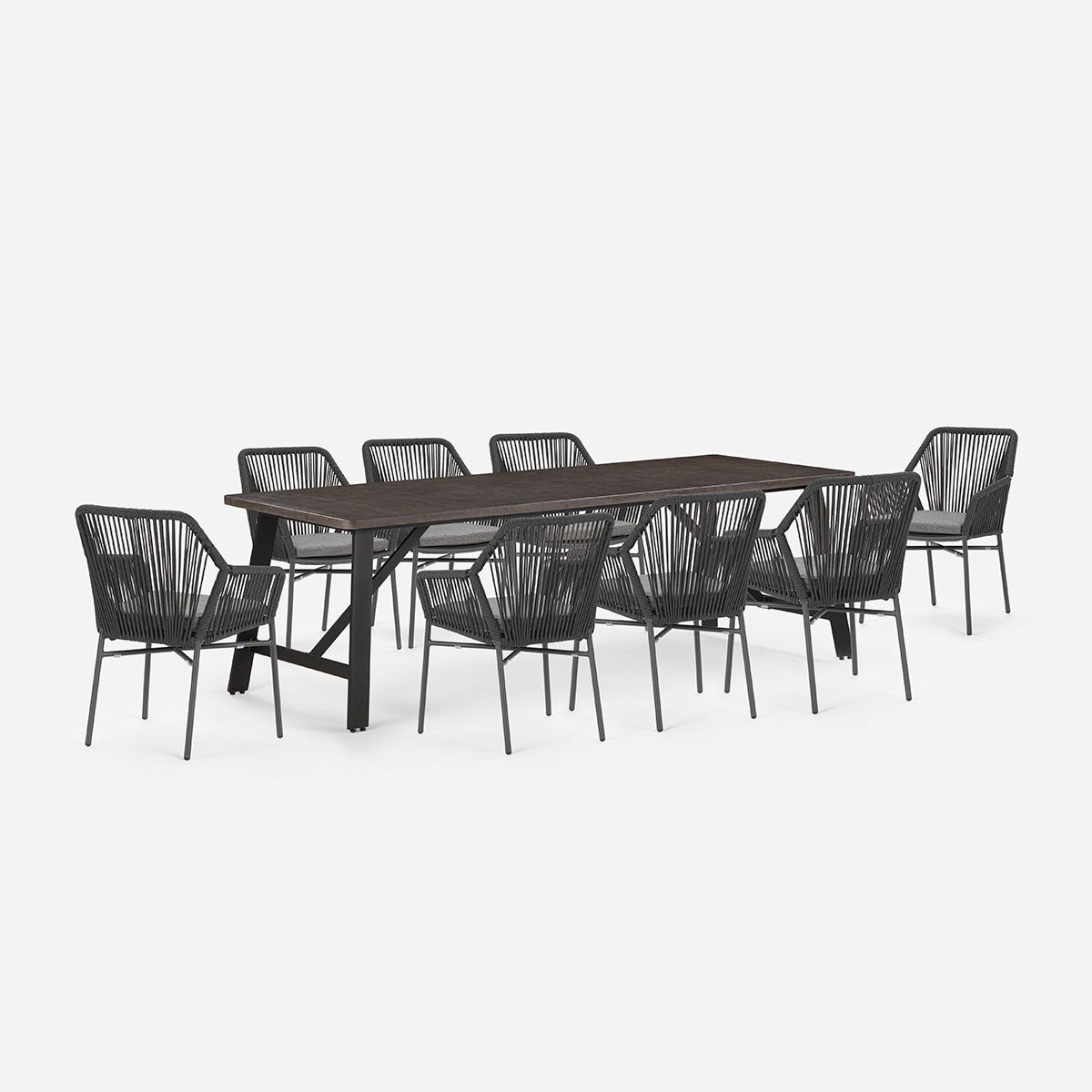 Juego Comedor de Terraza Perissa con 8 Sillas Matira