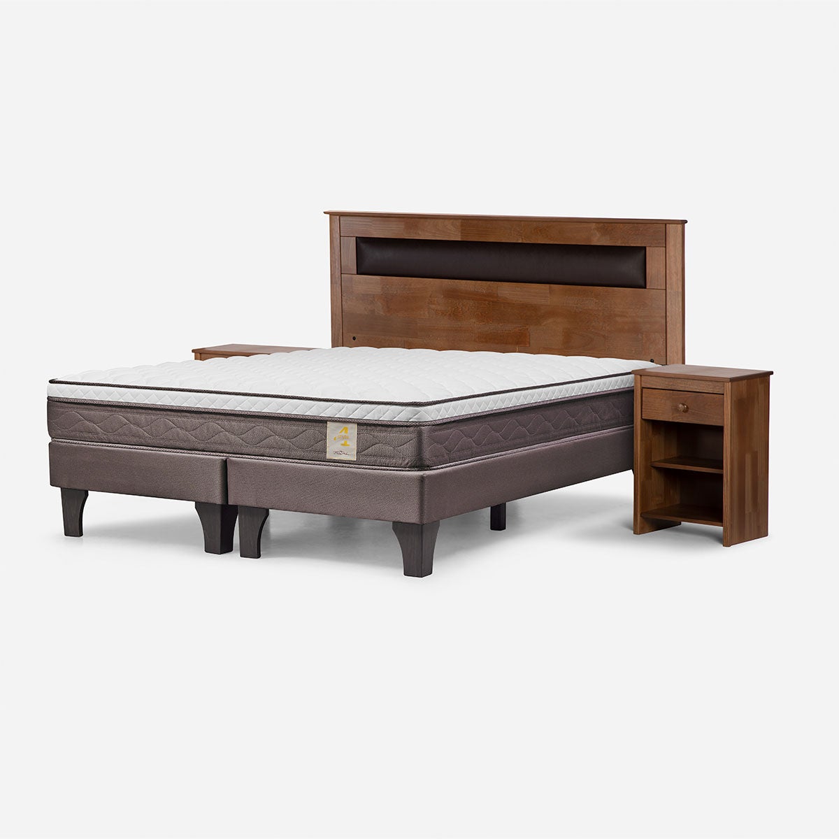 Cama New Style 4 Plus King + Muebles Ferrara