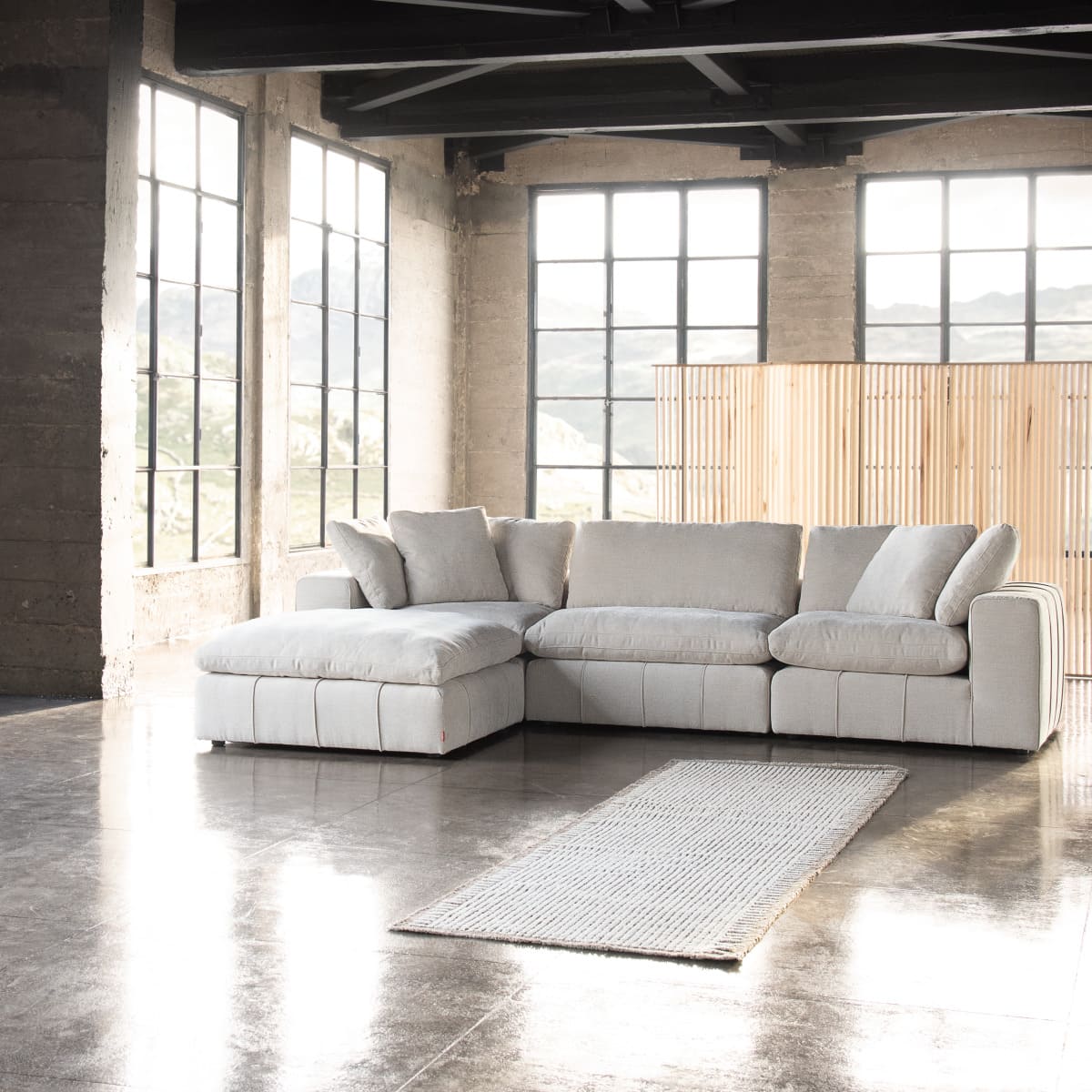 Sofá Modular Dornie Tela 4 Piezas