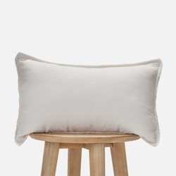Cojin muselina crudo 50 x 30 cm