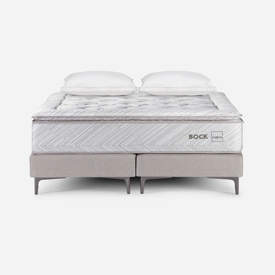 Cama Bock 2 Plazas + Almohada Microfibra Copper Health