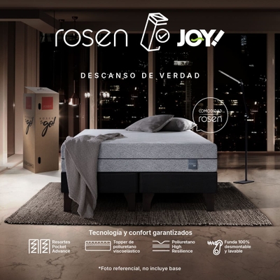 Cama Europea Joy Base To Go 2 Plazas 150 x 200 cm